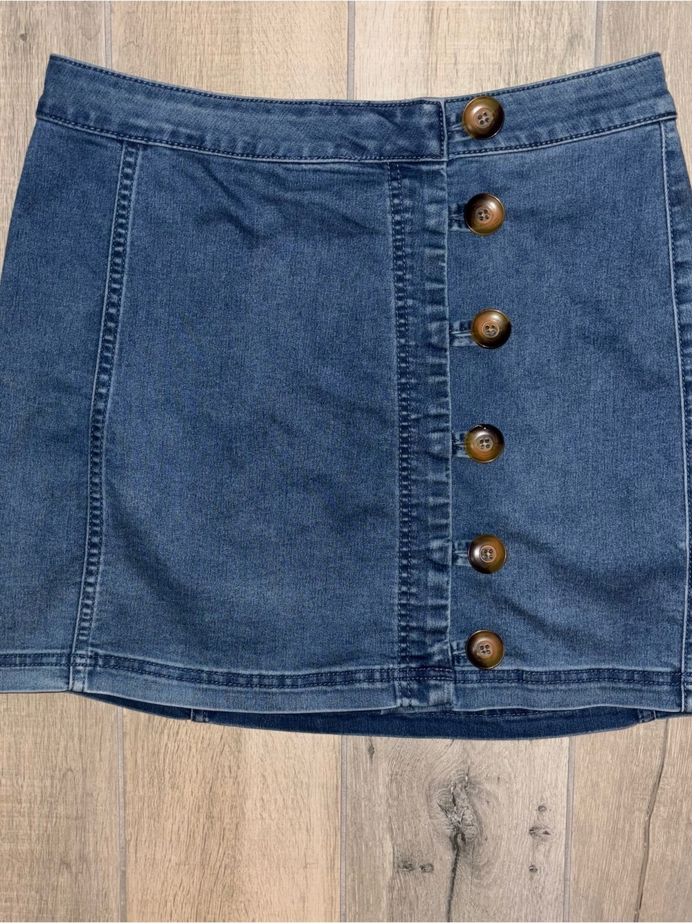 Free People Denim Mini Skirt